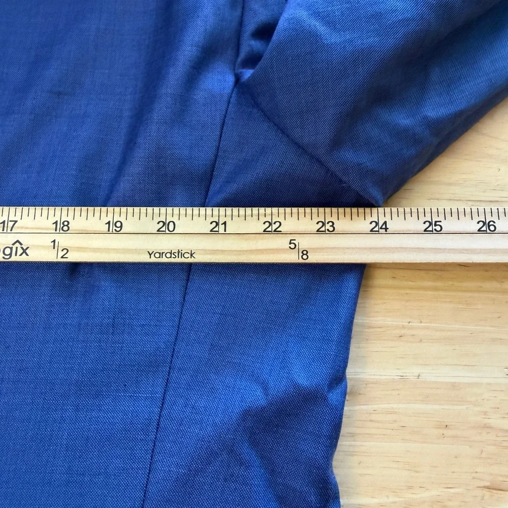 Jos. A. Bank Mens 46R Tailored Fit Wool Blazer Sport Coat Suit Jacket Light Blue